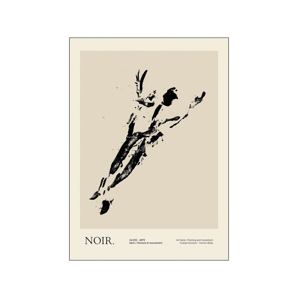 Noir plakat, beige - 50x70 cm